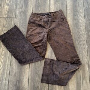 Italian rich colored brown velvet trousers by Kulson size 40 is a us size 8-10